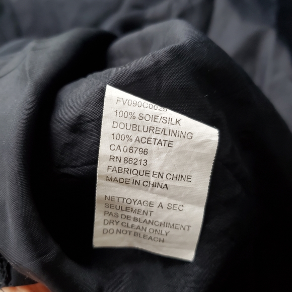 Black Silk Dress with Pleat Details - Picture 10 of 11